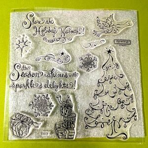 NIP Close to My Heart My Acrylix Stamp Set, D1376 - Holiday Warmth, RETIRED